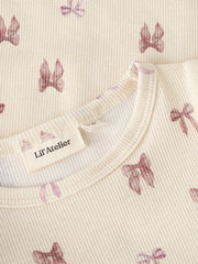 Lil Atelier Μπλουζάκι Lil' Atelier Παιδική Μπλούζα Slim Fit με Μακριά Μανίκια Turtledove