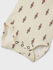 Lil Atelier Βρεφικά Φορμάκια Lil' Atelier Κορμάκι Κοντομάνικο Toy Soldier Turtledove