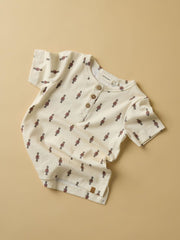 Lil Atelier Μπλουζάκι Lil' Atelier Μπλούζα Κοντομάνικη Toy Soldier Turtledove