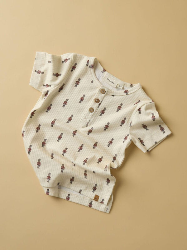 Lil Atelier Μπλουζάκι Lil' Atelier Μπλούζα Κοντομάνικη Toy Soldier Turtledove