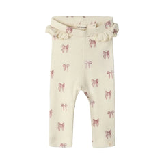 Lil Atelier Παντελονάκι 1-2M (56 CM) Lil' Atelier Κολάν βρεφικό Turtledove