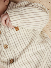 Lil Atelier Μπλουζάκι Lil' Atelier Βρεφικό Πουκάμισο Κορμάκι από Οργανικό Βαμβάκι – Turtledove