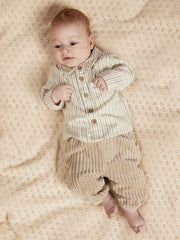 Lil Atelier Μπλουζάκι Lil' Atelier Βρεφικό Πουκάμισο Κορμάκι από Οργανικό Βαμβάκι – Turtledove