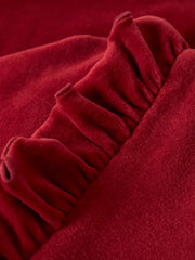 Lil Atelier Φορέματα Lil' Atelier Φόρεμα Velour – Red Dahlia