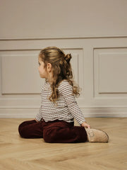 Lil Atelier Παντελονάκι Lil' Atelier Παντελόνι Wide Leg – Hot Chocolate