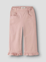 Lil Atelier Παντελονάκι 2Y (92 CM) Lil' Atelier Παιδικό Παντελόνι Wide Leg από Οργανικό Βαμβάκι – Misty Rose