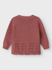 Lil Atelier Παιδικές Ζακέτες Lil' Atelier Πλεκτή Ζακέτα Withered Rose