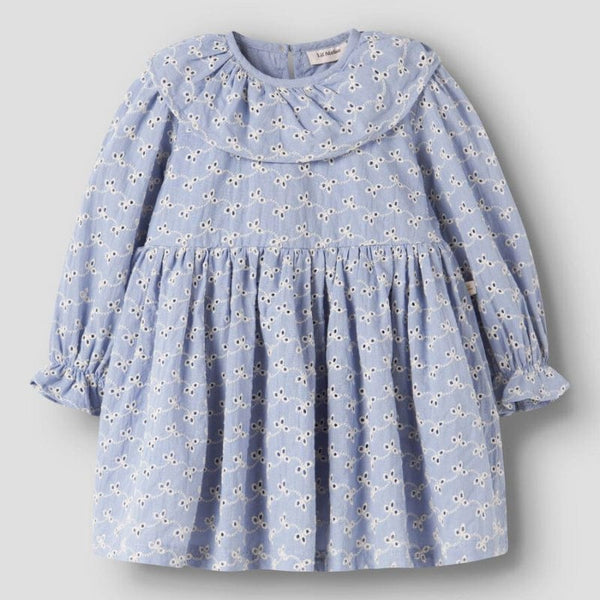 Lil Atelier Φορέματα 2Y (92 CM) Lil' Atelier Φόρεμα Zen Blue organic Cotton