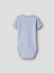 Lil Atelier Βρεφικά Φορμάκια Lil' Atelier Κοντομάνικο Φορμάκι από Οργανικό Βαμβάκι – Zen Blue
