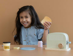 Little Dutch ξύλινα παιχνίδια Little Dutch Φρυγανιέρα από Ξύλο για 3+ Ετών 18 εκ. 10τμχ