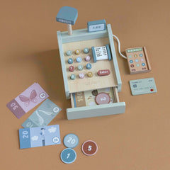 Little Dutch ξύλινα παιχνίδια Little Dutch Ταμειακή Μηχανή από Ξύλο για 3+ Ετών