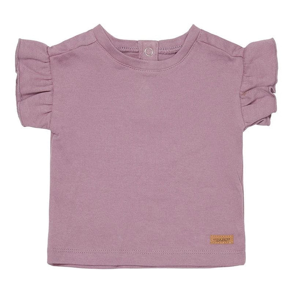 Little Dutch Μπλουζάκι 68 (3-6 μ) Little Dutch Μπλουζάκι Κοντομάνικο με βολάν Μωβ