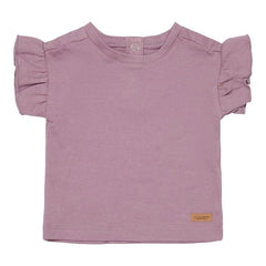 Little Dutch Μπλουζάκι 68 (3-6 μ) Little Dutch Μπλουζάκι Κοντομάνικο με βολάν Μωβ