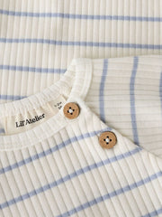 Little Dutch Βρεφικά Φορμάκια Lil’ Atelier Κοντομάνικο Φορμάκι από οργανικό βαμβάκι – Coconut Milk