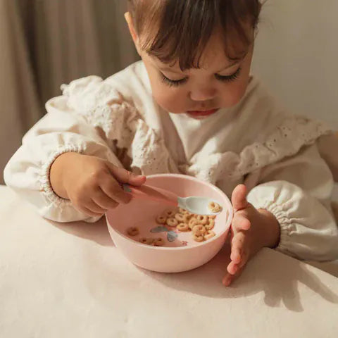 Little Dutch Βρεφικά & Παιδικά Κουταλάκια LITTLE DUTCH. Σετ 2 εκπαιδευτικά κουταλάκια φαγητού Flowers & Butterflies