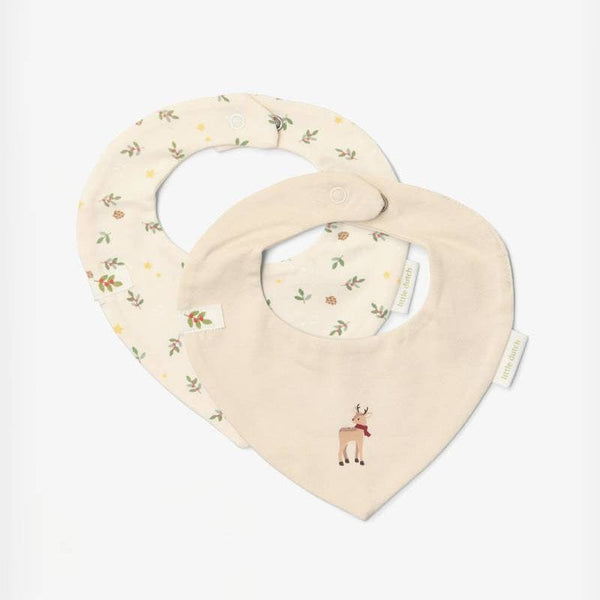 Little Dutch σαλιάρα Little Dutch Σετ 2 σαλιάρες-μπαντάνες Little Christmas – One Size