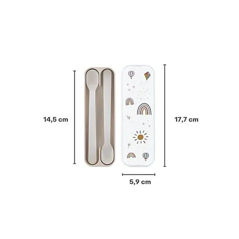 Little Dutch Βρεφικά & Παιδικά Κουταλάκια LITTLE DUTCH. Σετ 2 κουταλάκια φαγητού Mio Fairy Garden