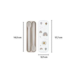 Little Dutch Βρεφικά & Παιδικά Κουταλάκια LITTLE DUTCH. Σετ 2 κουταλάκια φαγητού Mio Forest Friends