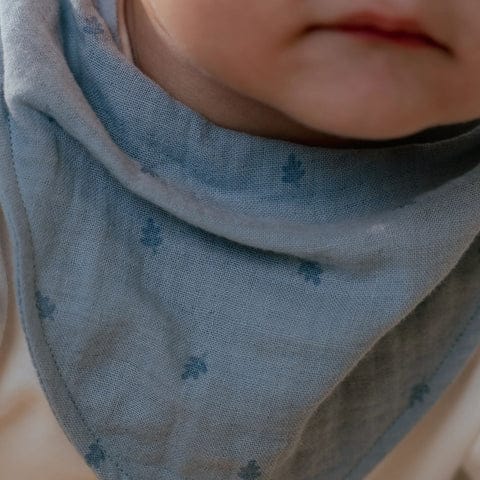 Little Dutch σαλιάρα LITTLE DUTCH. Σετ 2 σαλιάρες-μπαντάνες Pure Denim Blue