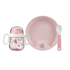 Little Dutch σετ φαγητού Little Dutch Βρεφικό σετ φαγητού 3 τεμαχίων Flowers & Butterflies (ροζ)