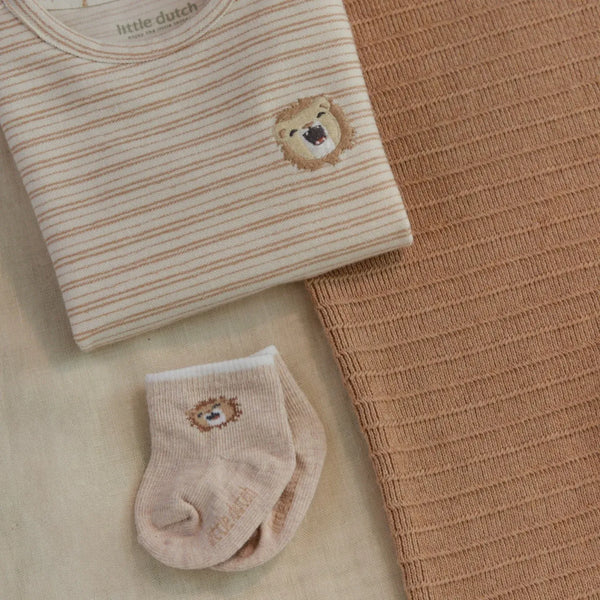 Little Dutch Αξεσούαρ LITTLE DUTCH. Σετ 3 ζευγάρια κάλτσες Little Safari Newborn Multi