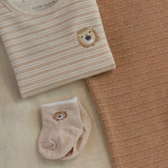 Little Dutch Αξεσούαρ LITTLE DUTCH. Σετ 3 ζευγάρια κάλτσες Little Safari Newborn Multi