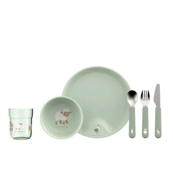 Little Dutch σετ φαγητού LITTLE DUTCH. Παιδικό σετ φαγητού 6 τεμαχίων Little Farm