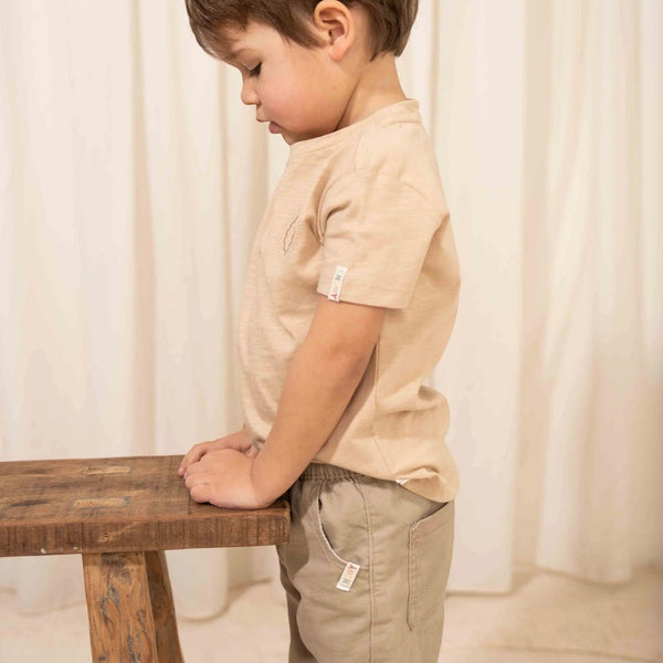 Little Dutch Μπλουζάκι LITTLE DUTCH Μπλουζάκι κοντομάνικο Beige