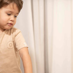 Little Dutch Μπλουζάκι LITTLE DUTCH Μπλουζάκι κοντομάνικο Beige