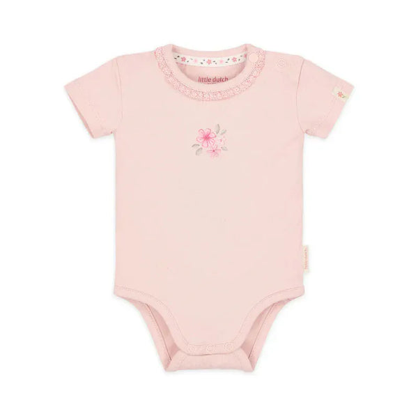 Little Dutch Βρεφικά Φορμάκια 2-4M (62 CM) LITTLE DUTCH. Φορμάκι κοντομάνικο ροζ Blossom