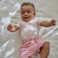 Little Dutch Βρεφικά Φορμάκια LITTLE DUTCH. Φορμάκι κοντομάνικο ροζ Blossom