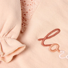 Little Dutch Μπλουζάκι LITTLE DUTCH. Φούτερ με βολάν Blush Pink