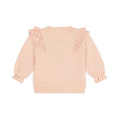 Little Dutch Μπλουζάκι LITTLE DUTCH. Φούτερ με βολάν Blush Pink