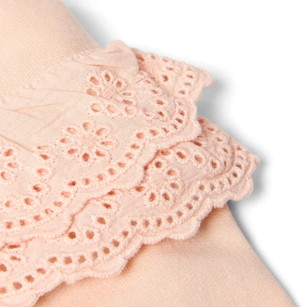 Little Dutch Μπλουζάκι LITTLE DUTCH. Φούτερ με βολάν Blush Pink