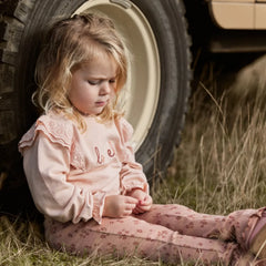Little Dutch Μπλουζάκι LITTLE DUTCH. Φούτερ με βολάν Blush Pink
