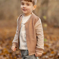 Little Dutch Παιδικές Ζακέτες LITTLE DUTCH. Ζακέτα πλεκτή Brown/Taupe