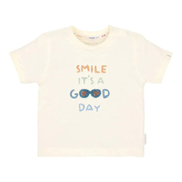 Little Dutch Μπλουζάκι 1-1 ½Y (86 CM) LITTLE DUTCH. Μπλουζάκι κοντομάνικο με σχέδιο Creme
