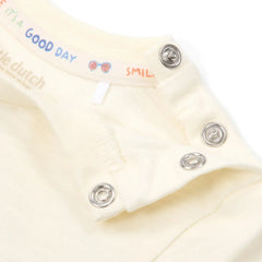 Little Dutch Μπλουζάκι LITTLE DUTCH. Μπλουζάκι κοντομάνικο με σχέδιο Creme