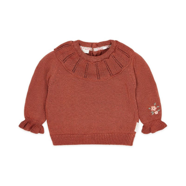 Little Dutch Μπλουζάκι 1-1 ½Y (86 CM) LITTLE DUTCH. Πλεκτό πουλοβεράκι Deep Berry