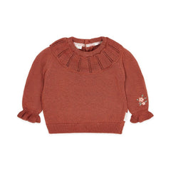 Little Dutch Μπλουζάκι 1-1 ½Y (86 CM) LITTLE DUTCH. Πλεκτό πουλοβεράκι Deep Berry
