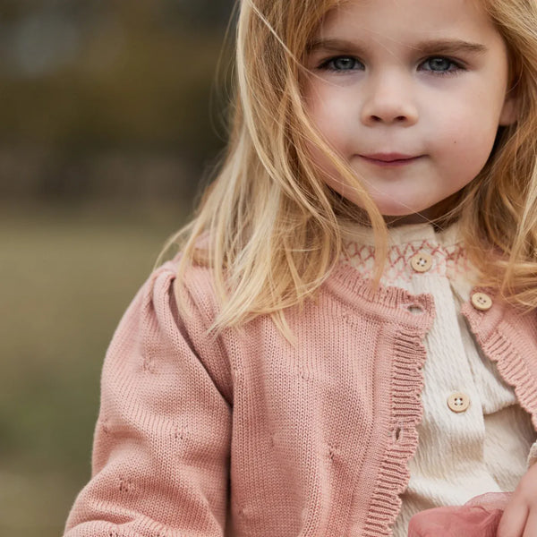 Little Dutch Παιδικές Ζακέτες LITTLE DUTCH. Ζακέτα πλεκτή Deep Pink