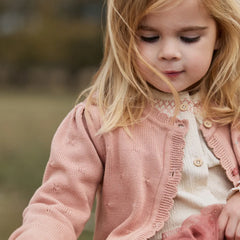 Little Dutch Παιδικές Ζακέτες LITTLE DUTCH. Ζακέτα πλεκτή Deep Pink