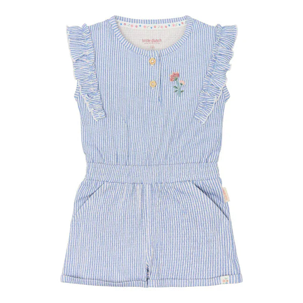 Little Dutch Σαλοπέτα 1-1 ½Y (86 CM) LITTLE DUTCH. Ολόσωμη φόρμα με βολάν Denim Blue Stripe