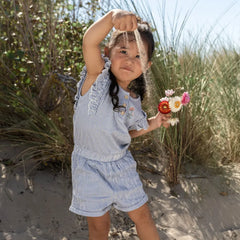 Little Dutch Σαλοπέτα LITTLE DUTCH. Ολόσωμη φόρμα με βολάν Denim Blue Stripe