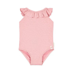 Little Dutch μαγιό 2-6M (62/68 CM) LITTLE DUTCH. Ολόσωμο μαγιό με βολάν Dreamy Pink Rose