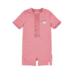 Little Dutch μαγιό 2-6M (62/68 CM) LITTLE DUTCH. Ολόσωμο κοντομάνικο μαγιό Dreamy Pink Sparkle