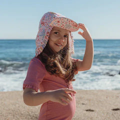 Little Dutch μαγιό LITTLE DUTCH. Ολόσωμο κοντομάνικο μαγιό Dreamy Pink Sparkle