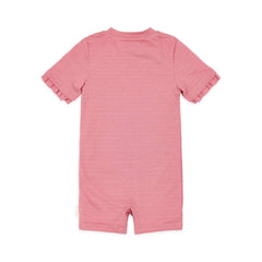 Little Dutch μαγιό LITTLE DUTCH. Ολόσωμο κοντομάνικο μαγιό Dreamy Pink Sparkle