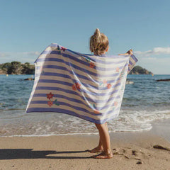Little Dutch πετσέτα θαλάσσης LITTLE DUTCH. Πετσέτα θαλάσσης Dreamy Purple Stripe - 60x120