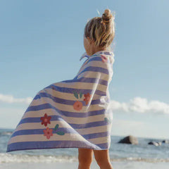 Little Dutch πετσέτα θαλάσσης LITTLE DUTCH. Πετσέτα θαλάσσης Dreamy Purple Stripe - 60x120